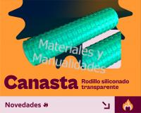 Rodillo siliconado Canasta para decorar masas pasta fondant flex